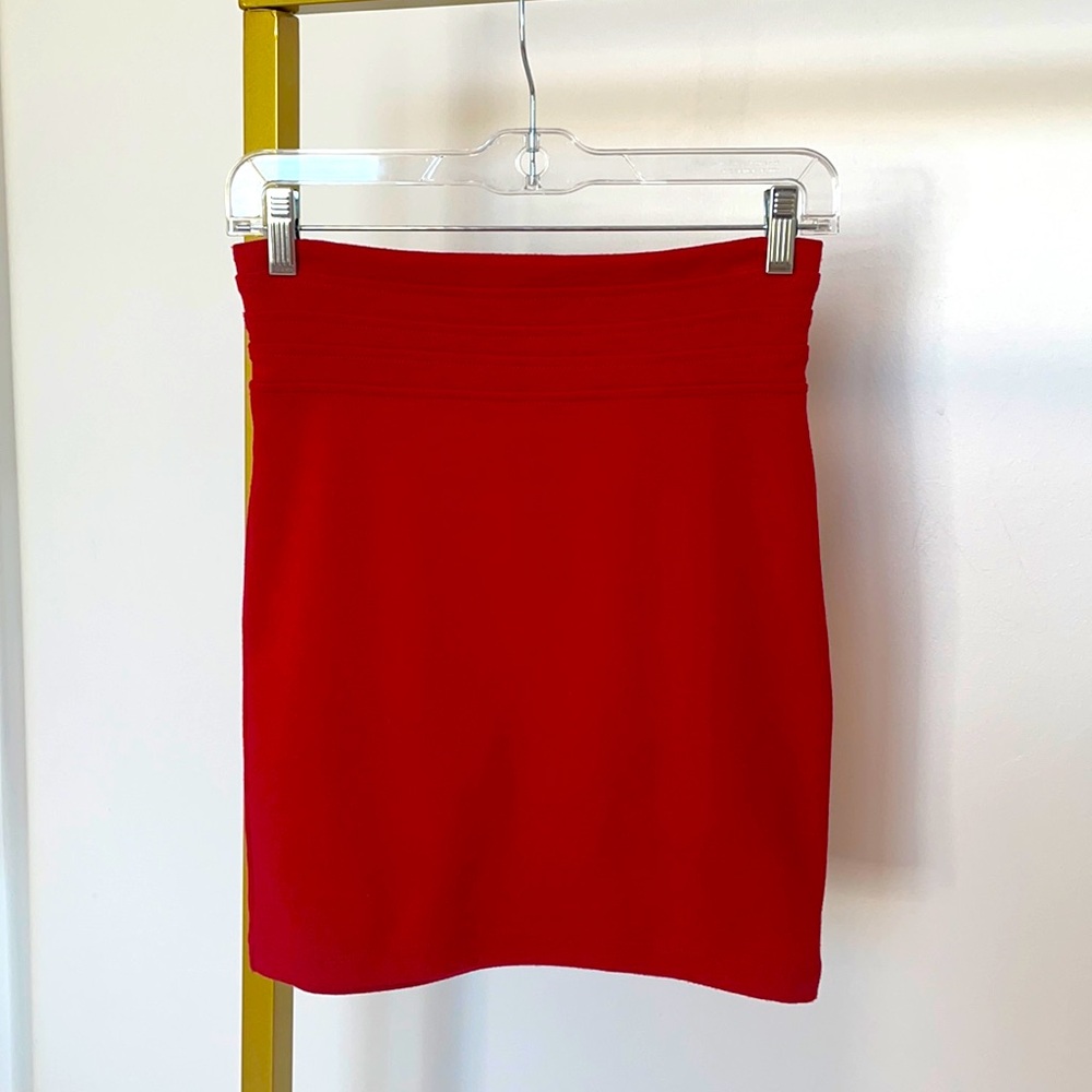 Red Mini Skirt Small